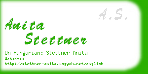 anita stettner business card